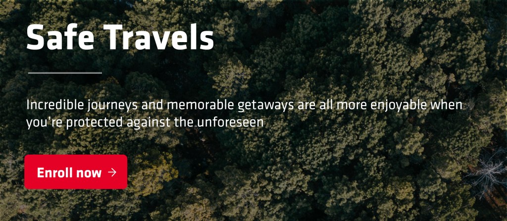 Safe travels - Enroll Now