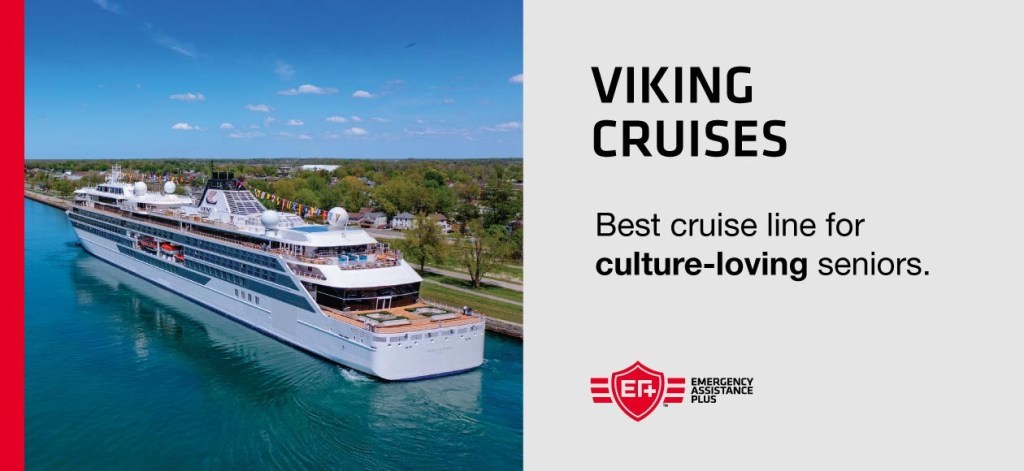 Viking Cruises sailing across the ocean.